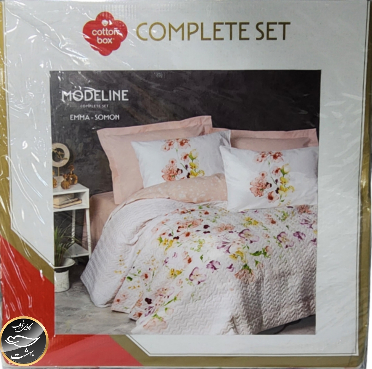 ست کاور لحاف پنبه دوزی یک نفره (سه تکه) Compete Seti Mode Line - Emma Somon