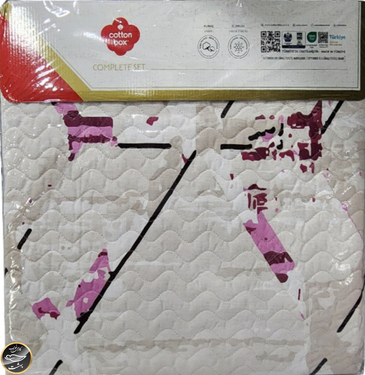 ست کاور لحاف پنبه دوزی یک نفره (سه تکه) Compete Seti Mode Line - Renata Murdum