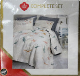 ست کاور لحاف پنبه دوزی یک نفره (سه تکه) Compete Seti Maritime - Kaija Mavi