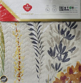 ست کاور لحاف پنبه دوزی یک نفره (سه تکه) Compete Seti Mode Line -Flos Bordo