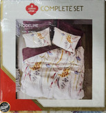 ست کاور لحاف پنبه دوزی یک نفره (سه تکه) Compete Seti Mode Line -Flos Bordo