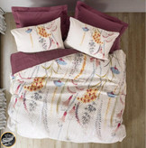 ست کاور لحاف پنبه دوزی یک نفره (سه تکه) Compete Seti Mode Line -Flos Bordo