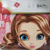 ست کاور لحاف پنبه دوزی یک نفره (سه تکه) Complete Seti Junior - Gimbiya Pembe