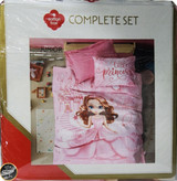 ست کاور لحاف پنبه دوزی یک نفره (سه تکه) Complete Seti Junior - Gimbiya Pembe