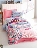 ست کاور لحاف یک نفره (سه تکه)  Girls & Boys - Superstar Pembe