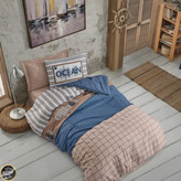 ست کاور لحاف یک نفره (سه تکه) Girls & Boys - Ocean Lacivert