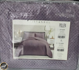 روتختی یک نفره پنبه دوزی مخمل ترک (دو تکه - بنفش)