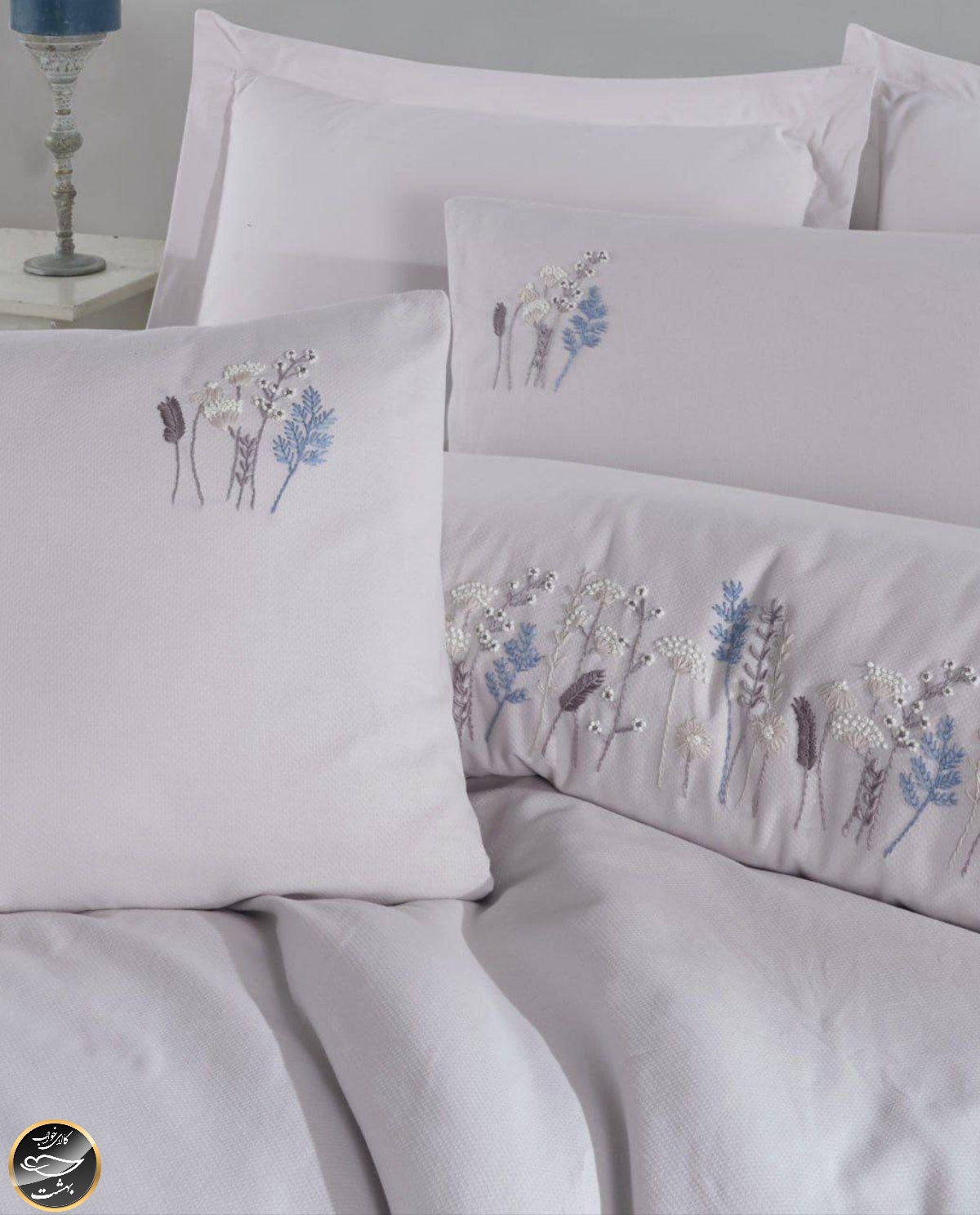 ست کاور لحاف دونفره مدل Nilda برند شاهسر ترک (شش تکه)