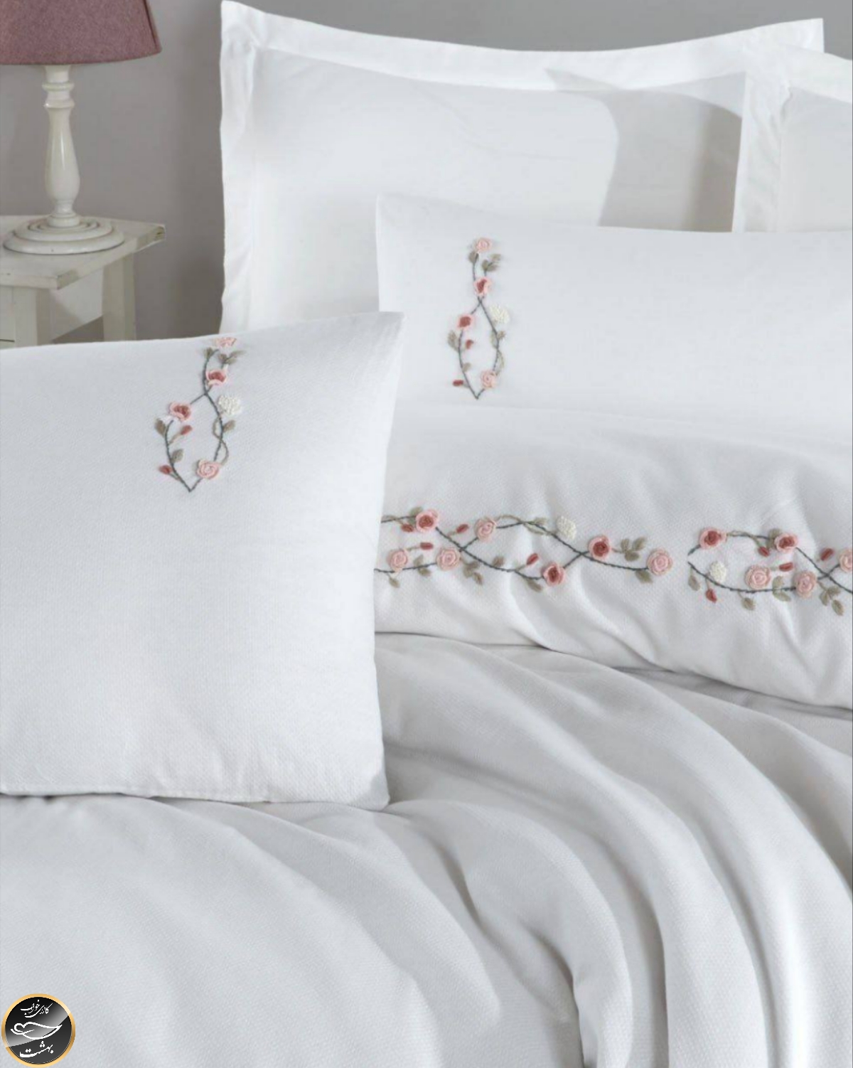 ست کاور لحاف دونفره مدل Rosita برند شاهسر ترک (شش تکه)