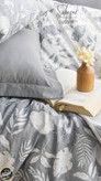 ست کاور لحاف دونفره مدل Lusso Gri برند شاهسر ترک (شش تکه - طوسی)