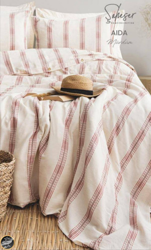ست کاور لحاف دونفره مدل Aida Murdum برند شاهسر ترک (چهار تکه)
