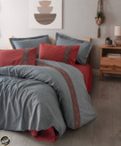 ست کاور لحاف دونفره Folk Art - Felina Bordo (چهار تکه)ست کاور لحاف دونفره Folk Art - Felina Bordo (چهار تکه)