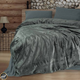 ست کاور لحاف دونفره مخمل Velvet - Flossy Gri (چهار تکه - طوسی)