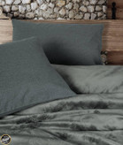 ست کاور لحاف دونفره مخمل Velvet - Flossy Gri (چهار تکه - طوسی)