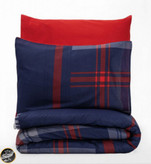 ست کاور لحاف دونفره Masculine - Abel Kirmizi (چهار تکه - قرمز)