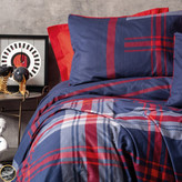 ست کاور لحاف دونفره Masculine - Abel Kirmizi (چهار تکه - قرمز)