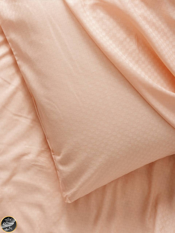 ست کاور لحاف دونفره Plaid- Somon (چهار تکه - گلبهی)