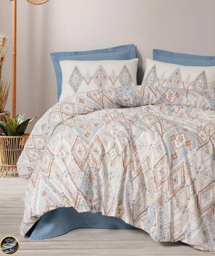 ست کاور لحاف دونفره Bohem - Zanora Indigo (چهار تکه)