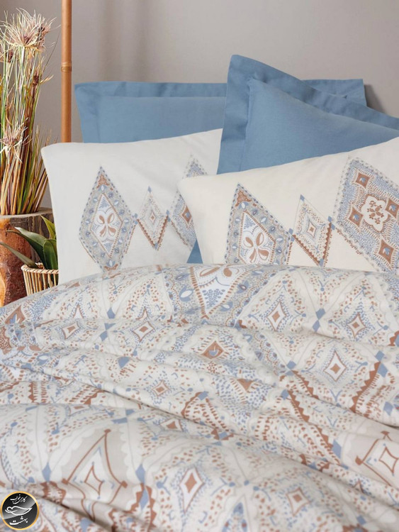 ست کاور لحاف دونفره Bohem - Zanora Indigo (چهار تکه)