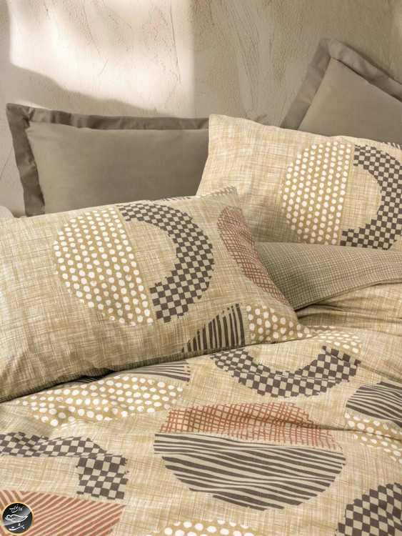 ست کاور لحاف دونفره Toprak - Moona Kahve (چهار تکه)