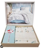 ست کاور لحاف دونفره Mode Line - Lendell Mint (چهار تکه)