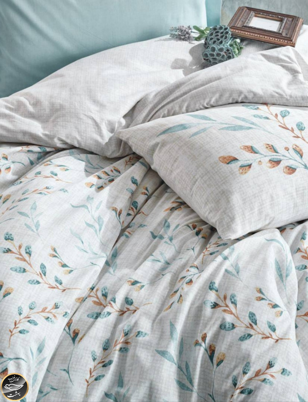 ست کاور لحاف دونفره Mode Line - Lendell Mint (چهار تکه)
