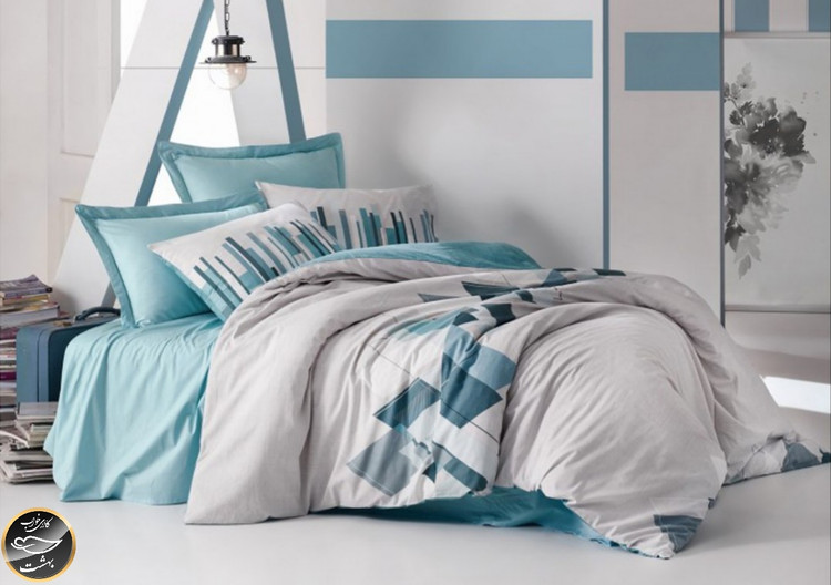 ست کاور لحاف یک نفره (سه تکه) Mode Line - Nesto Petrol