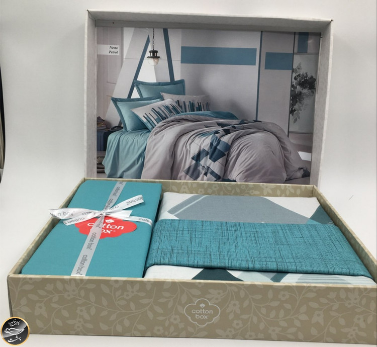 ست کاور لحاف یک نفره (سه تکه) Mode Line - Nesto Petrol