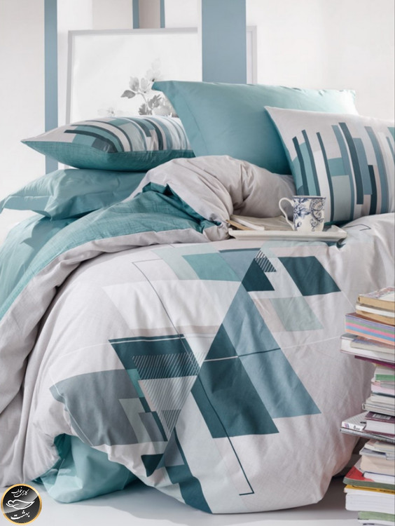 ست کاور لحاف یک نفره (سه تکه) Mode Line - Nesto Petrol