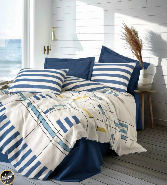 ست کاور لحاف یک نفره (سه تکه) Modern - Lunox Lacivert