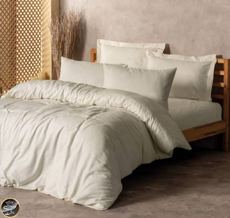 ست کاور لحاف یک نفره (سه تکه) Plaid - Krem