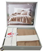 ست کاور لحاف یک نفره (سه تکه) Plain - Vizon Krem