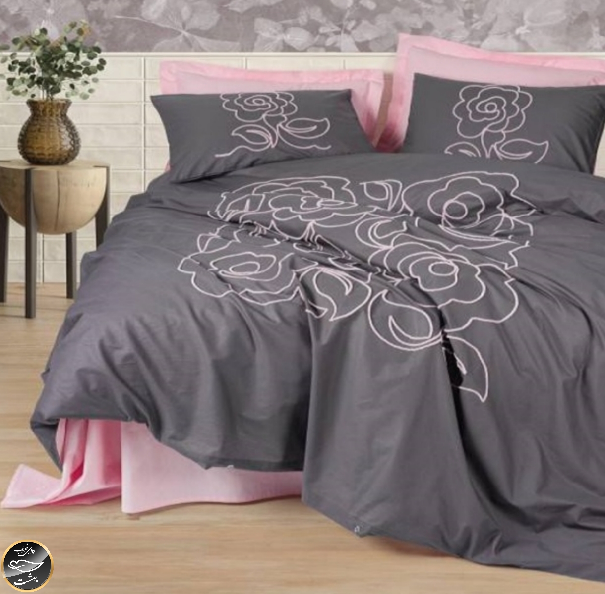 ست کاور لحاف دونفره Brode Rnf - Pimula Pembe (شش تکه)