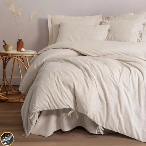 ست کاور لحاف دونفره Esmira مدل Esmira Bej (شش تکه - بژ)