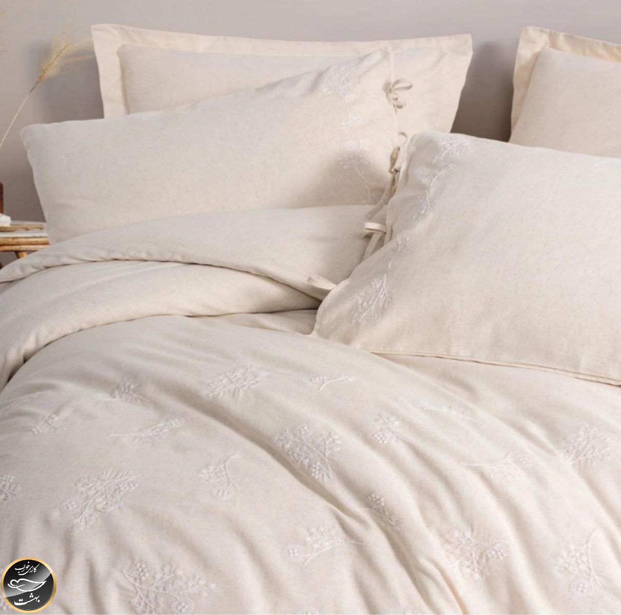 ست کاور لحاف دونفره Esmira مدل Esmira Bej (شش تکه - بژ)