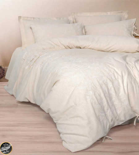 ست کاور لحاف دونفره Kivora مدل Kivora Bej (شش تکه - بژ)