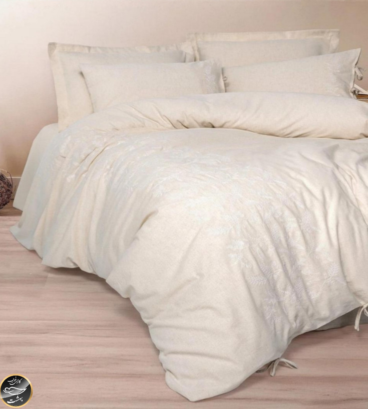 ست کاور لحاف دونفره Kivora مدل Kivora Bej (شش تکه - بژ)