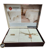 ست کاور لحاف دونفره Kivora مدل Kivora Bej (شش تکه - بژ)