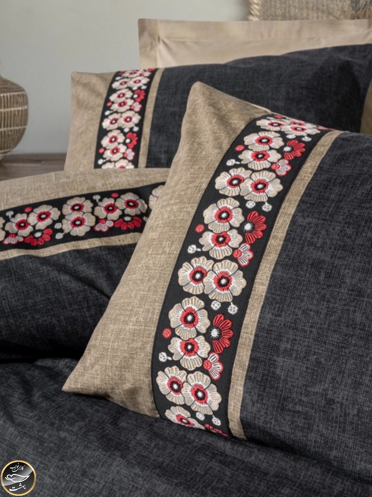 ست کاور لحاف یک نفره (سه تکه) Folk Art - Yamka Bej