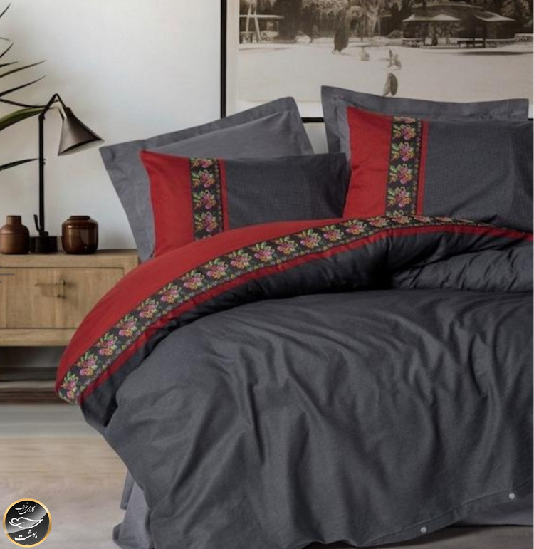 ست کاور لحاف یک نفره (سه تکه) Folk Art - Lienzo Antrasit