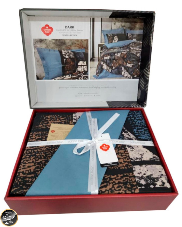 ست کاور لحاف دونفره Dark - Senso Petrol (چهار تکه)