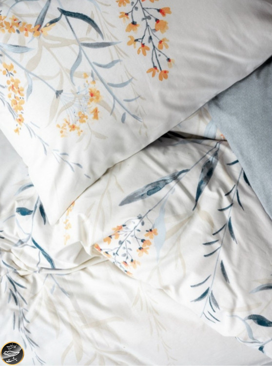 ست کاور لحاف یک نفره (سه تکه) Mode Line - Hidera Indigo