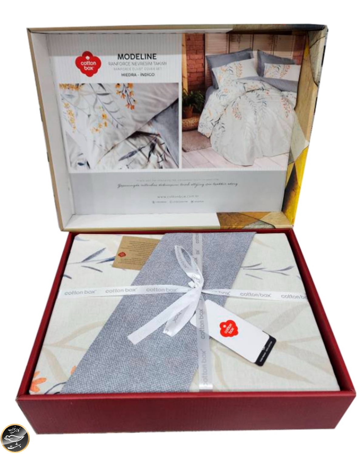 ست کاور لحاف یک نفره (سه تکه) Mode Line - Hidera Indigo