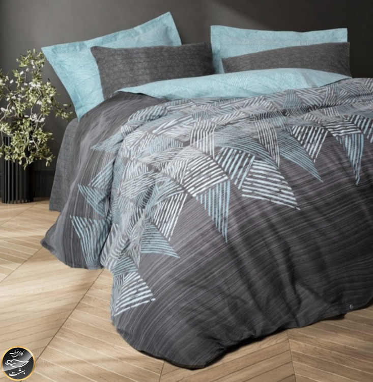 ست کاور لحاف دونفره Modern - Arel Antrasit (چهار تکه)