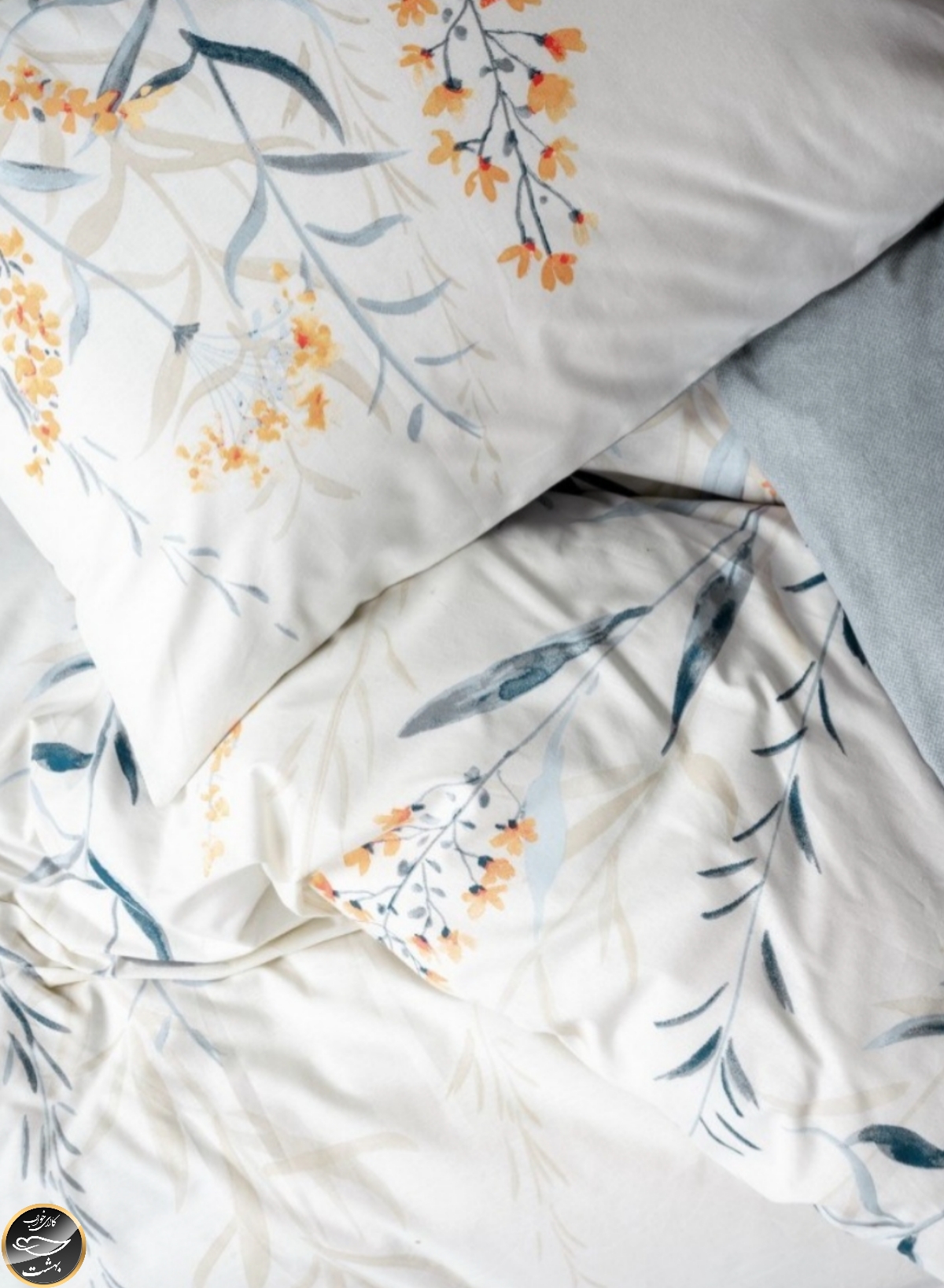 ست کاور لحاف دونفره Mode Line - Hiedra Indigo (چهار تکه)