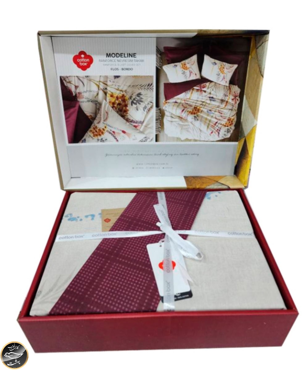 ست کاور لحاف دونفره Mode Line - Flos Bordo (چهار تکه)