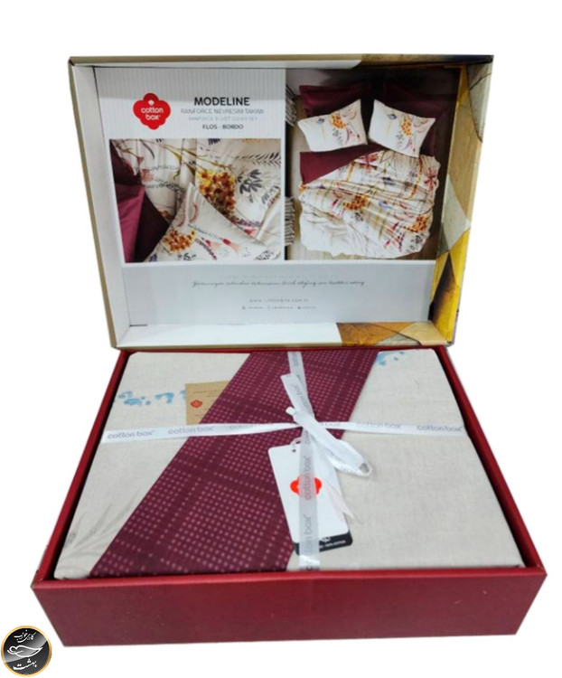 ست کاور لحاف دونفره Mode Line - Flos Bordo (چهار تکه)