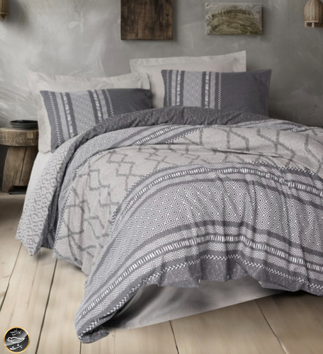 ست کاور لحاف دونفره Toprak - Tonnia Vizon (چهار تکه)