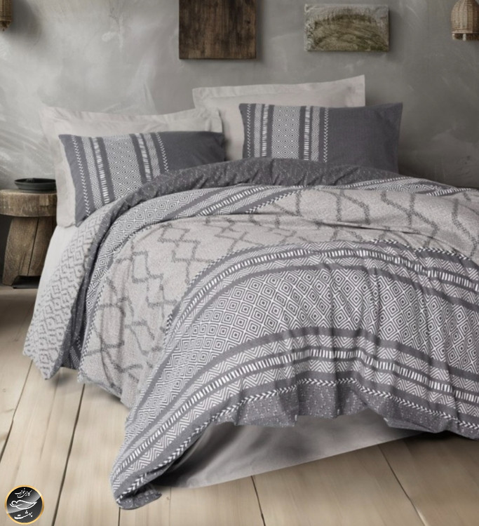 ست کاور لحاف دونفره Toprak - Tonnia Vizon (چهار تکه)