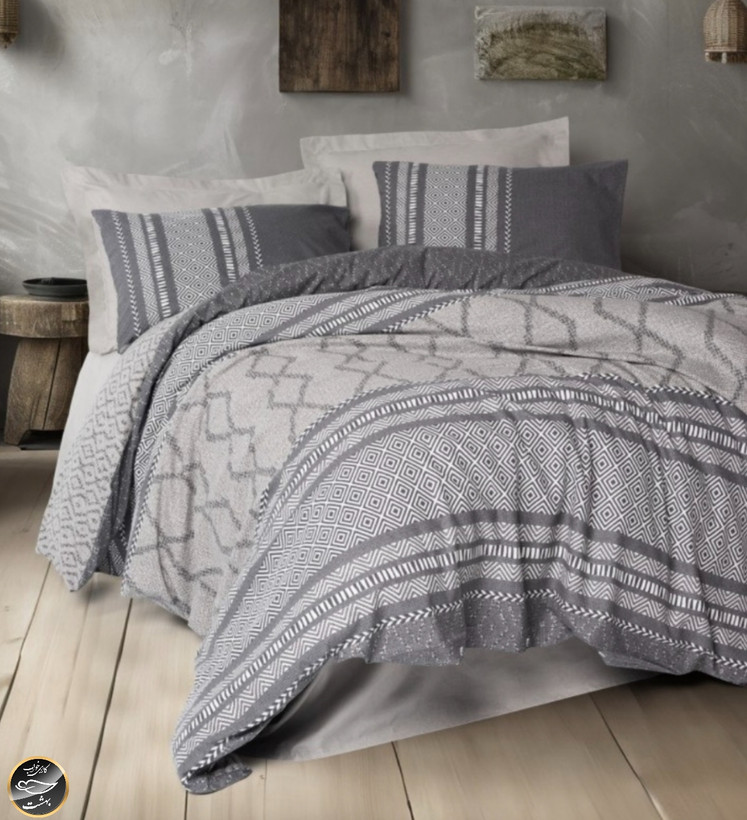 ست کاور لحاف دونفره Toprak - Tonnia Vizon (چهار تکه)
